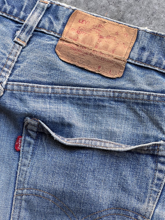 30x33 Vintage 70s Levi’s 505 Patchwork Repaired H… - image 9