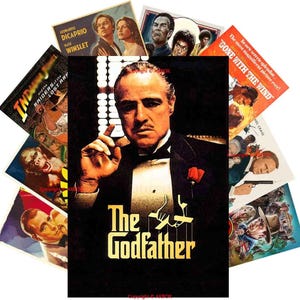 Vintage Film Poster, Godfather Print, Movie Poster Wall Art‚ Ready To Hang