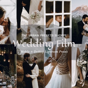 10 BEST Wedding Film Mobile Lightroom Presets, For Professional Film Photography, Instagram Bloggers and Influencers Light and Airy