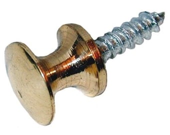 Small brass knob / shutter knob 10mm diameter. Screw-in