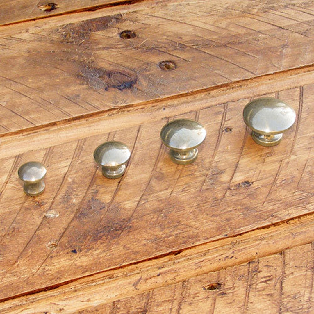 Solid Brass Shutter Knob in Antique Finish. Screw in Fixing. Available