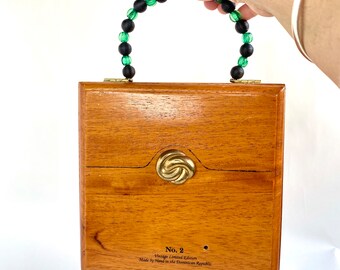 Vintage Cigar Box Handbag I Purse Ashton No 2 Limted Edition Hand Made in Dominican Republic