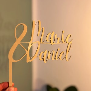 Personalized Bio-Plastic Wedding Photo Booth Prop | names | Photo Booth