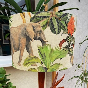 Safari Jungle Animals Lampshade – Tropical Wildlife Decor