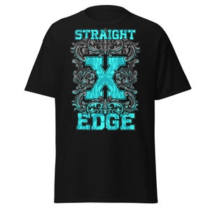 Straight Edge Vintage T-Shirt für Herren HardCore Street Apparel Schwarz