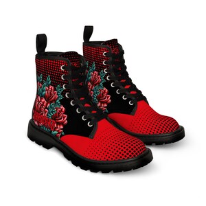 Canvas Boots Pink HardCore Street Apparel
