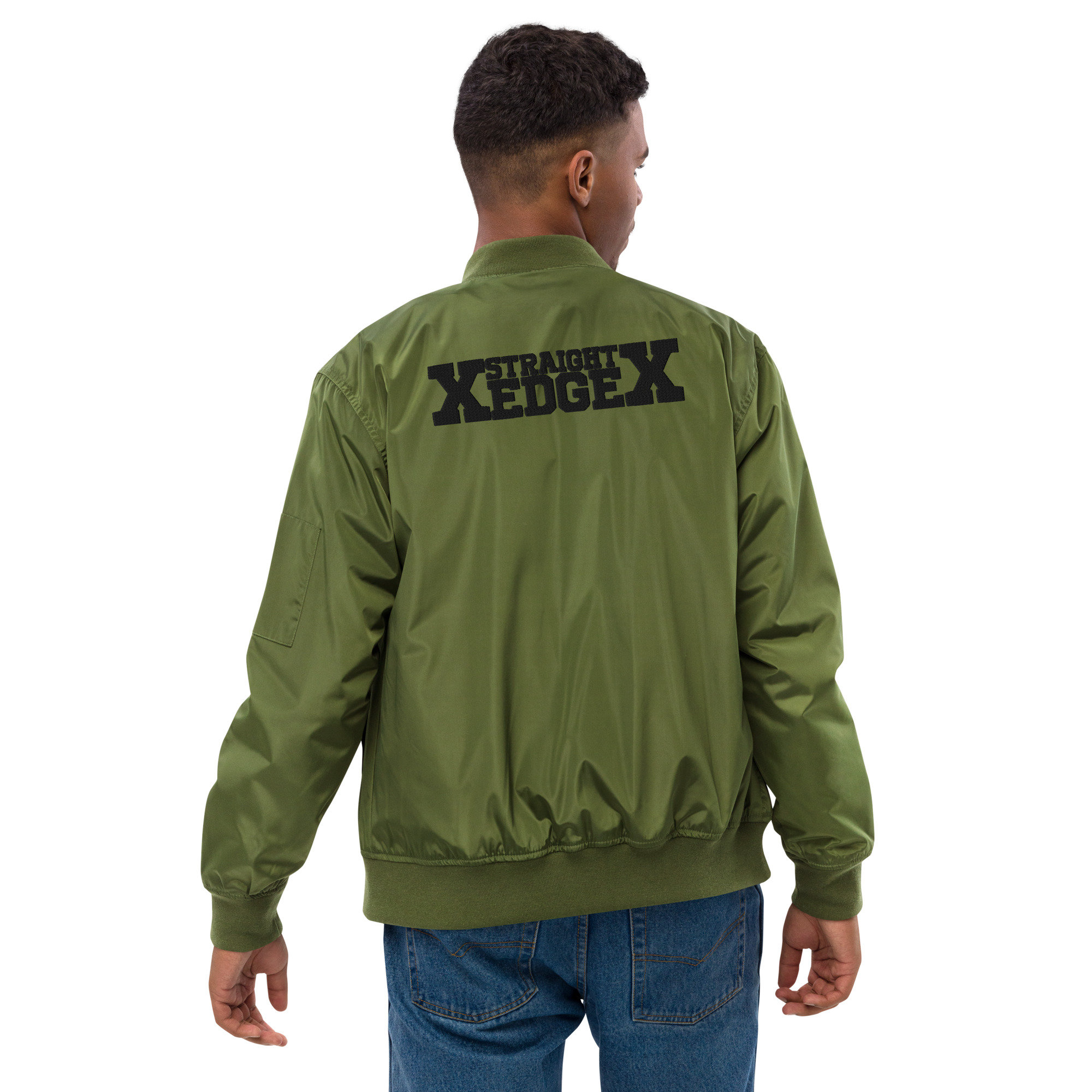Straight Edge Bomber Hardcore Street Apparel Etsy
