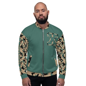 Straight Edge Pixel Camo Bomber HardCore Street Apparel