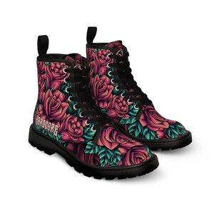 Canvas Boots Flower 2 HardCore Street Apparel