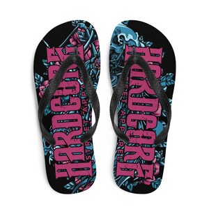 Zombie Unicorn Flip Flops HardCore Street Apparel