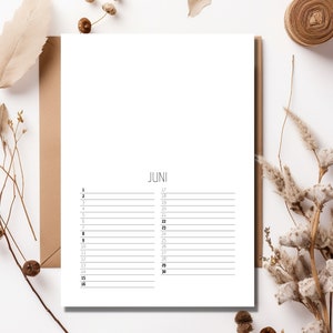 DIY Druckvorlage Kalender 2024 als Fotokalender oder Bastelkalender im ...