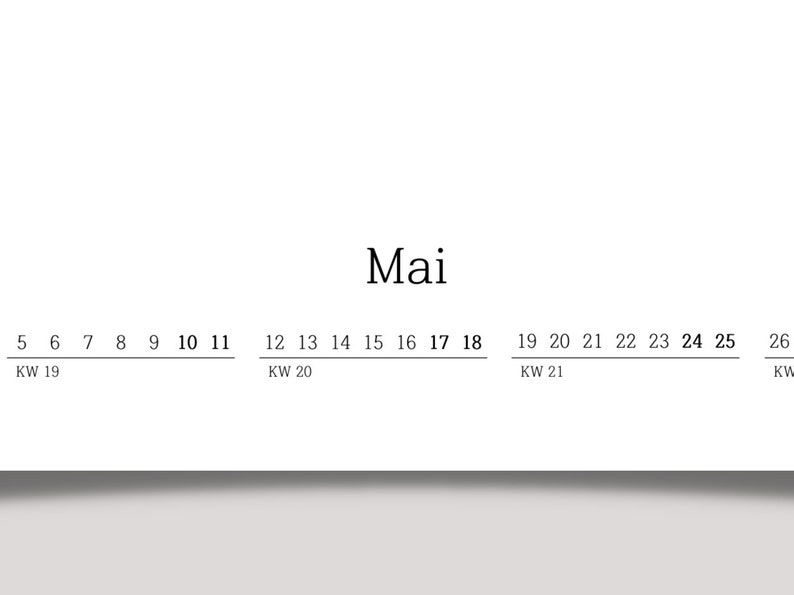 DIY Druckvorlage Kalender 2025 inkl. 2024 Als Fotokalender Oder