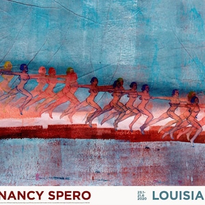 Nancy Spero, Biegacz 1997 - Oryginalny plakat muzealny wystawy