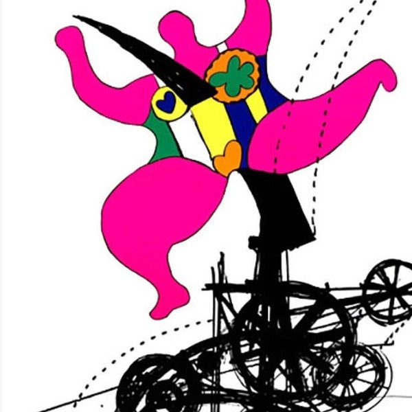Niki de Saint Phalle, Paradiset - Original Ausstellung Museumsplakat