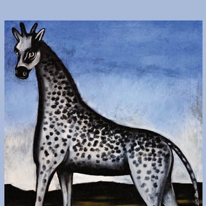 Niko Pirosmani, Giraffe, 1862-1918 - Original exhibition museum poster