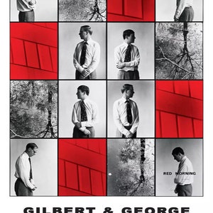 Gilbert&George, Red Morning, 2019 - Original exhibition museum poster