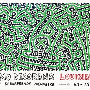 Keith Haring, Homo Decorans - Original Exhibition Museum Poster