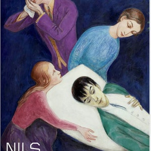 Nils Dardel, The Dying Dandy - Original Exhibition Museum Poster