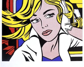 Roy Lichtenstein- "M-Maybe.." exhibition poster
