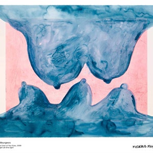 Louise Bourgeois, Blue is the color of your Eyes - Original exhibition art print