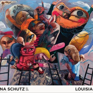 Dana Schutz, Mountain Group, 2018 - Original exhibition museum poster