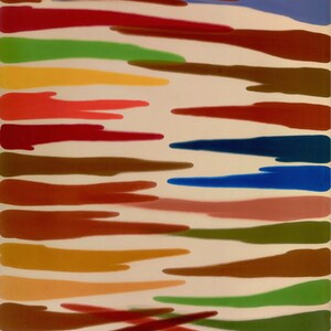 Morris Louis, Omega IV, 1959-1960 - Original Exhibition Museum Poster