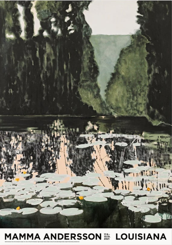 Mamma Andersson, Holiday Pond 2019 - Original exhibition poster Mamma Andersson, Holiday Pond 2019 - Original exhibition poster