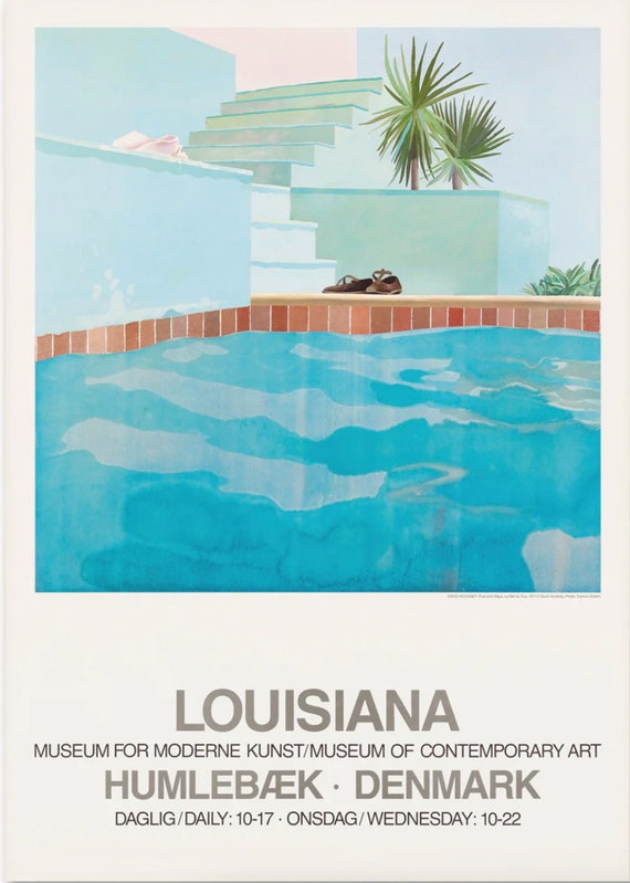 David Hockney, Pool and Steps - Original Exhibition Poster - Etsy