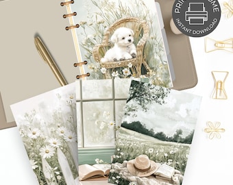 Spring Watercolor Planner Dashboard Set: Inspirational Quotes (Digital Download)