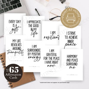 Tarjetas de afirmación Tarjetas de ansiedad imprimibles Tarjetas de alivio de la ansiedad Salud mental digital imprimible Estrategia de afrontamiento de salud mental imprimible