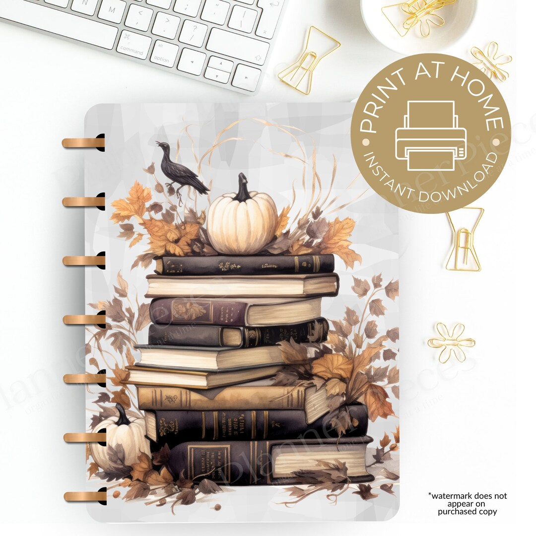 Autumn Planner Cover Printable, Planner Cover for Happy Planner, Erin ...