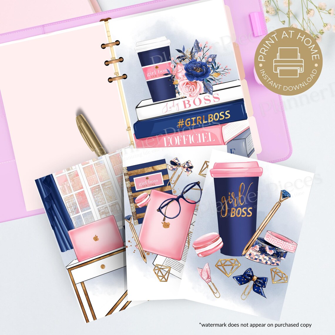 Printable Fashion Planner Dashboard: Multiple Sizes (digital Download ...