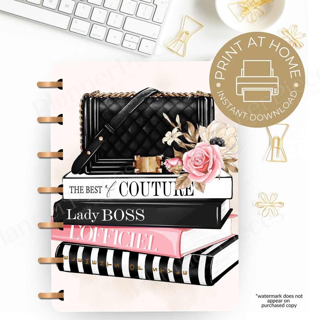 Fashion Planner Cover Printable, Planner Cover for Happy Planner, Erin Condren Cover, Happy ...