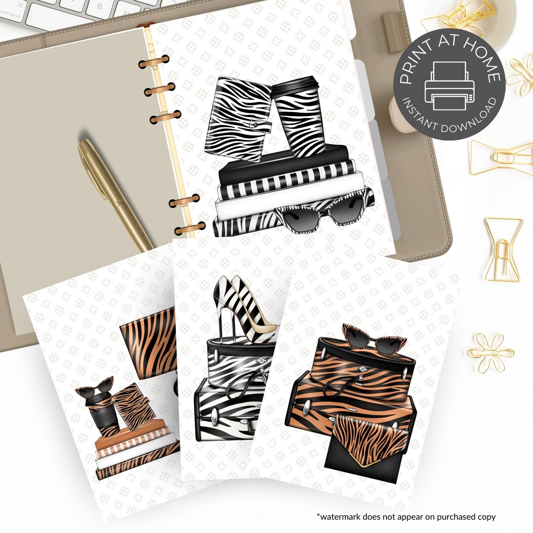 Printable Fashion Planner Dashboard: Multiple Sizes (PDF Download) - Etsy