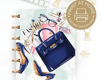 Fashion Planner Cover Printable: Multiple Sizes (PDF Download)
