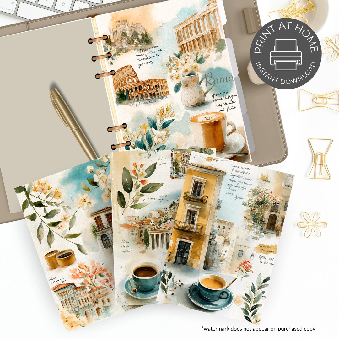 Coffee Planner Dashboard Printable Set: Multiple Sizes (PDF) - Etsy