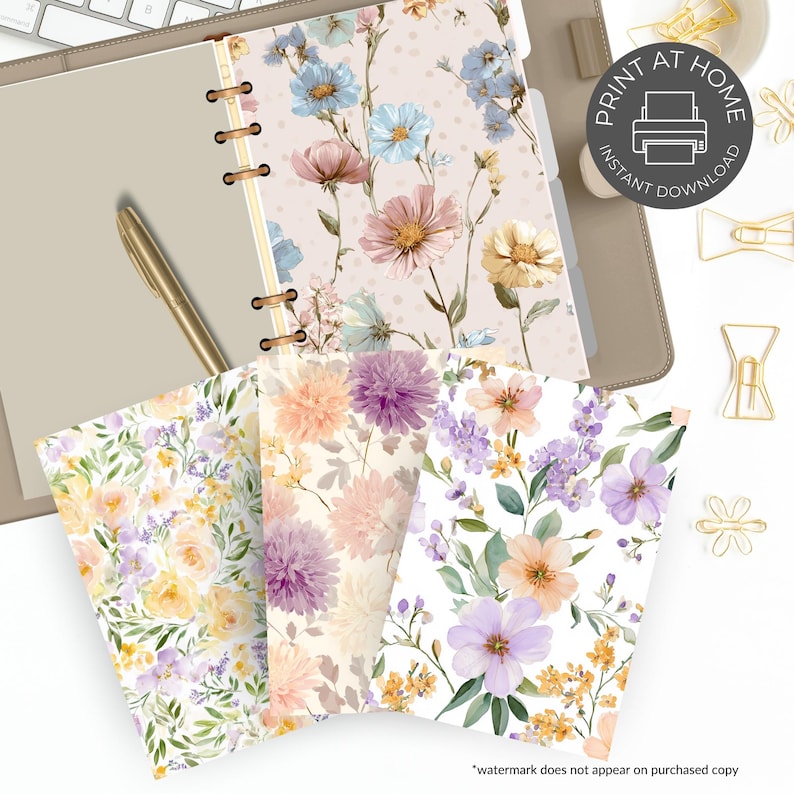 Printable Spring Planner Dashboard: Multiple Sizes (PDF Download) - Etsy