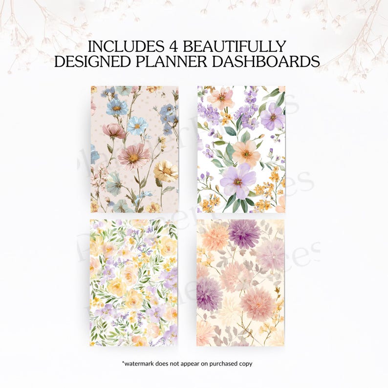 Printable Spring Planner Dashboard: Multiple Sizes (PDF Download) - Etsy