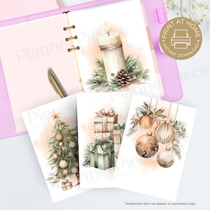 Christmas Winter Planner Dashboard Printable, Planner Printable, Happy Planner Dashboard, Multiple Sizes, Planner Dashboard, Printable