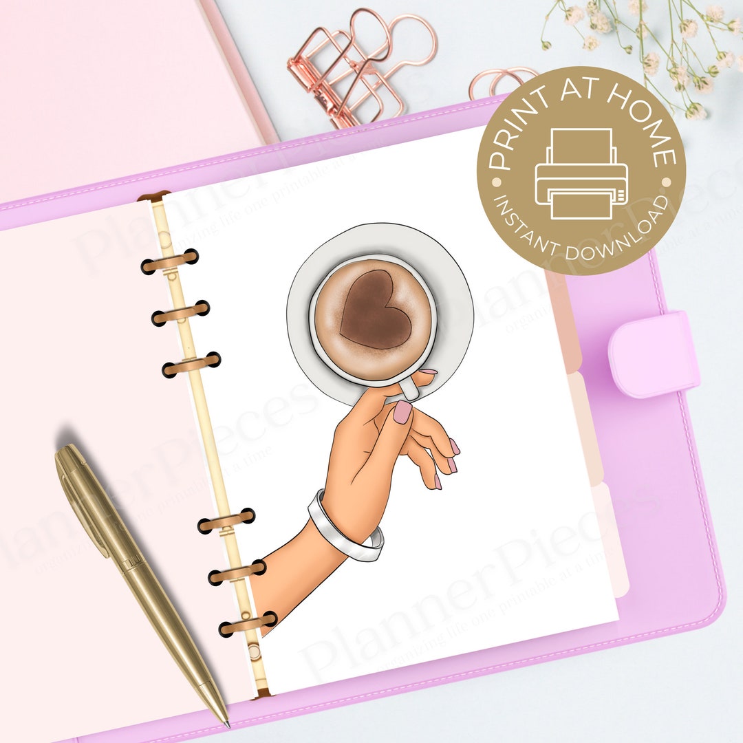 Fashion Girl Planner Dashboard Printable, Planner Printable, Happy ...