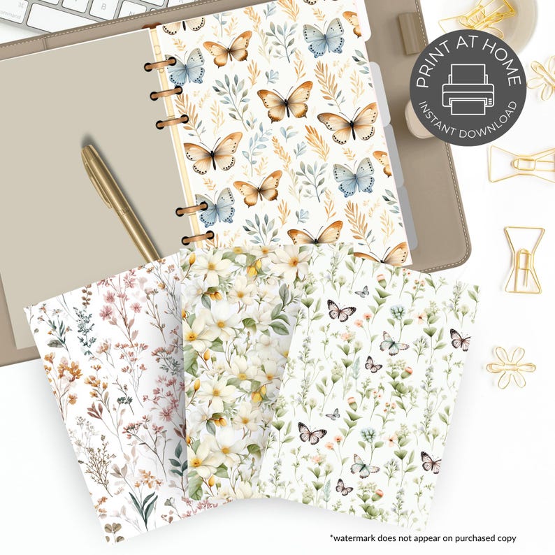 Printable Spring Planner Dashboard: Multiple Sizes (PDF Download) - Etsy UK