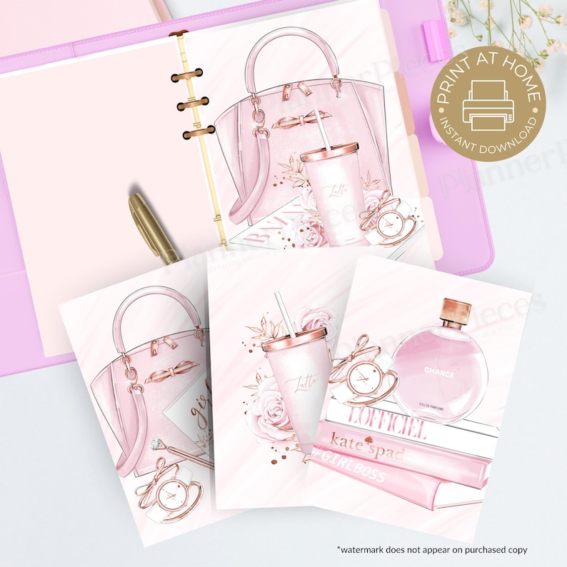 Printable Fashion Planner Dashboard: Multiple Sizes (PDF Download) - Etsy