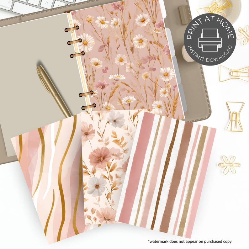 Printable Planner Dashboard: Multiple Sizes (PDF Download) - Etsy