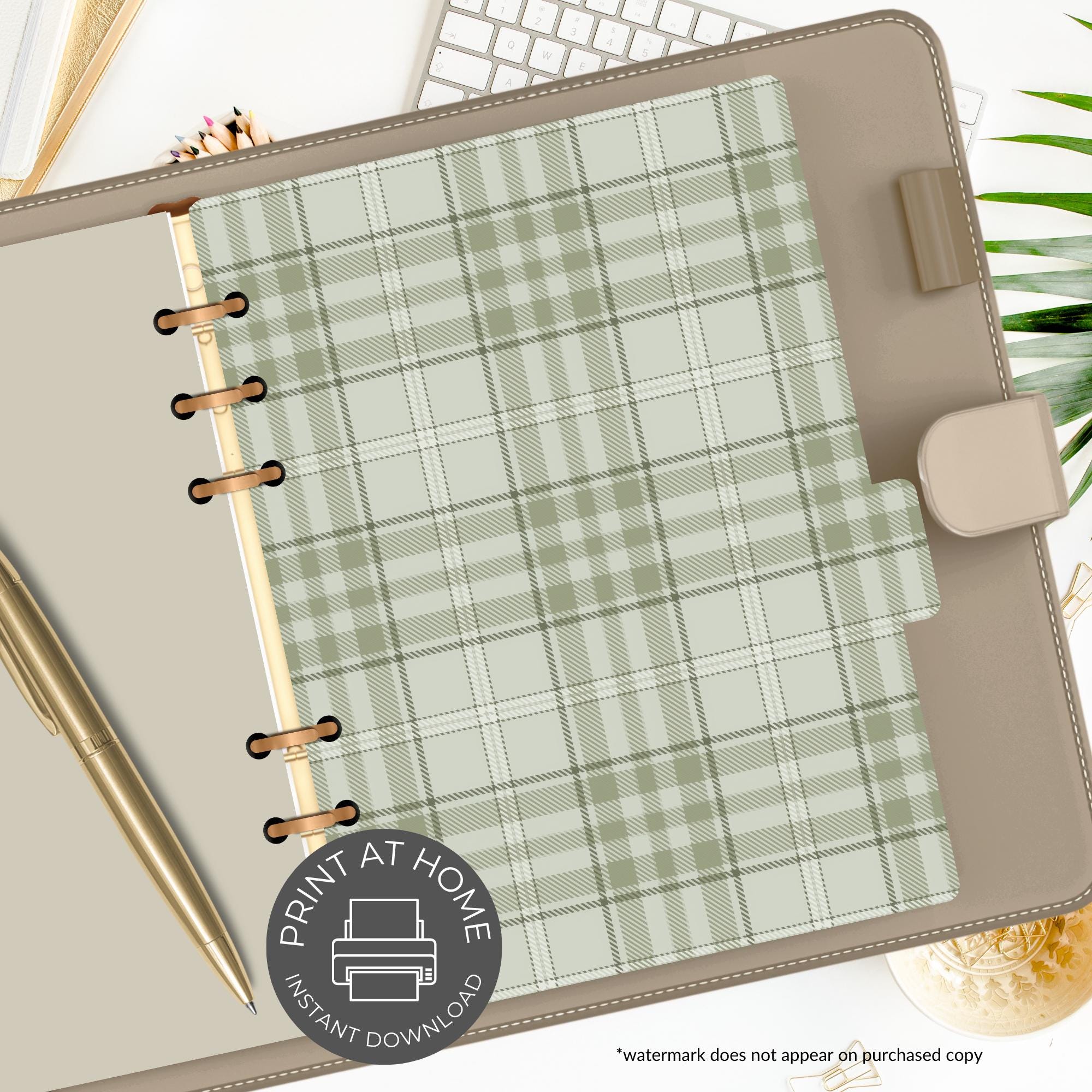 A5 Printable Planner Dividers | Elegant & Stylish Organization | Lily ...