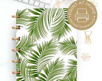 Leaf Planner Cover Printable: Happy Planner & Erin Condren (PDF)