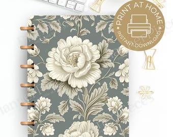 Floral Planner Cover: Happy Planner & Erin Condren (Digital Download)