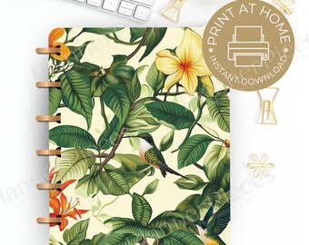 Floral Planner Cover Printable: Happy Planner & Erin Condren (PDF)