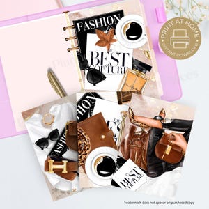 Fall Fashion Dashboard Printable, Planner Printable, Happy Planner Dashboard, Multiple Sizes, Planner Dashboard, Printable,
