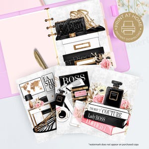 Fashion Dashboard Printable, Planner Printable, Happy Planner Dashboard, Multiple Sizes, Planner Dashboard, Printable,