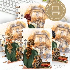 Fall Fashion Girl Planner Cover Printable, Planner Cover for Happy Planner, Girl Boss Cover, Happy Planner Cover, Boss Babe, Multiple Sizes